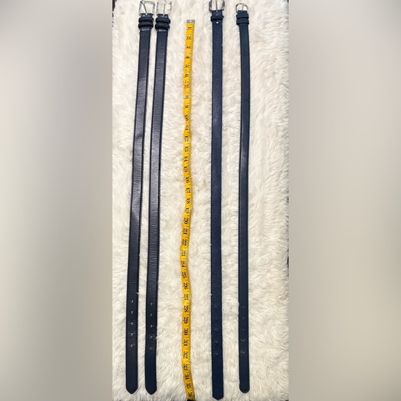 Navy Blue Belts Set of 4 Bundle Unisex - Picture 4 of 4
